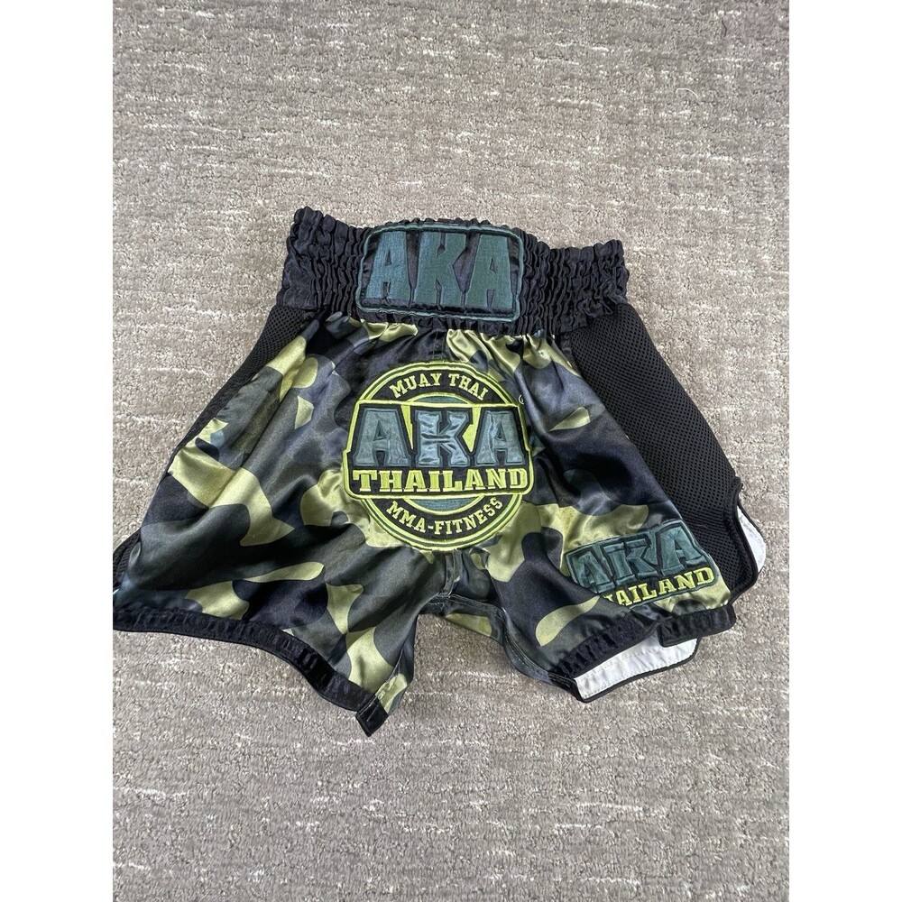 AKA Thailand camouflage Muay Thai shorts S Small MMA  Fitness Martial Arts